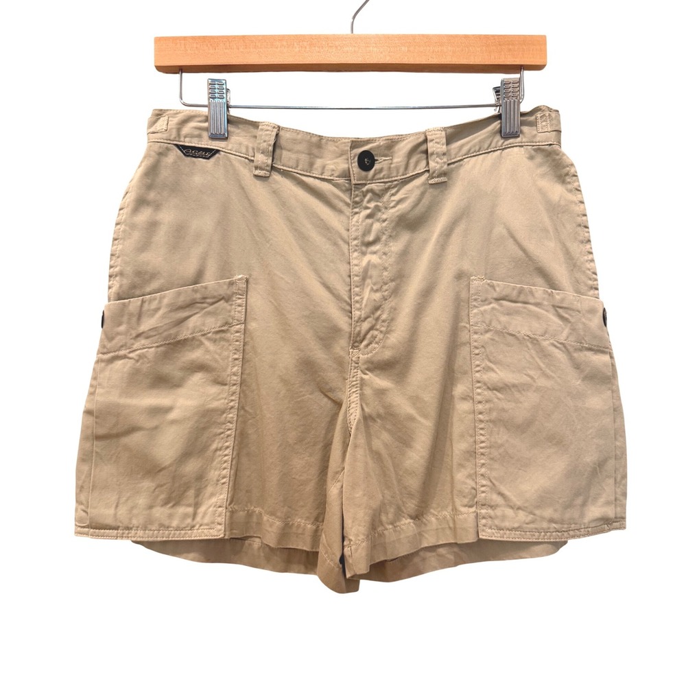 Vintage AGOLDE Adriano Goldschmied Khaki Cargo Shorts 27 A. Gold E. Y2K Gorpcore